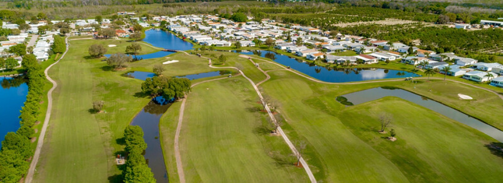 Golf course aerial view
